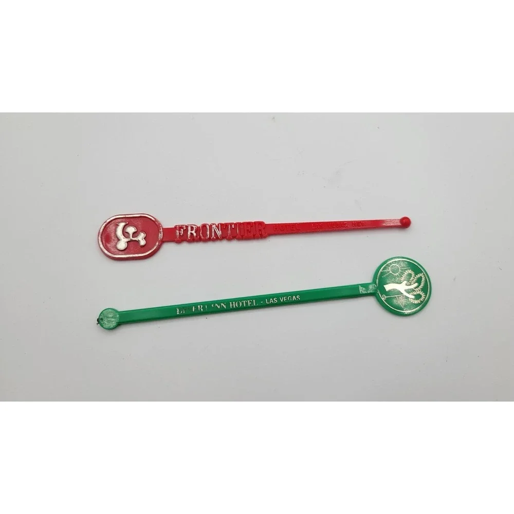 vintage‎ swizzle Stir sticks, Frontier Hotel Vegas, Desert Inn Hotel